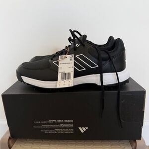 New Adidas Men's Black Golf Sneakers